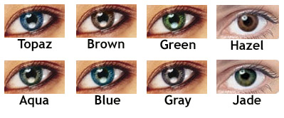 Bausch And Lomb Colored Lenses Chart